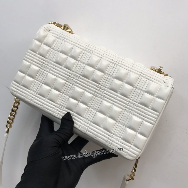 Burberry專門店新款羊皮小號TB蘿拉包 巴寶莉絎縫品牌格紋鏈條單肩挎背女包 yxb1544